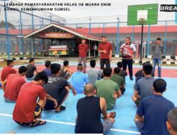 Tim Tour to Blok Lapas Muara Enim Lakukan Razia Rutin Upaya Cegah Gangguan Kamtib