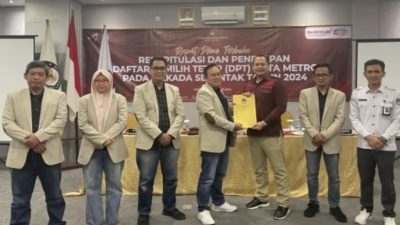Kalapas Metro Ikuti Rapat Pleno Terbuka Rekapitulasi dan Penetapan Daftar Pemilih Tetap