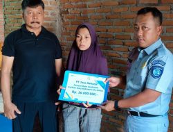 Jasa Raharja Kotabumi Serahkan Santunan Kepada Ahli Waris Kecelakaan di Jalan Soekarno Hatta Lampung Utara