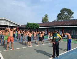 Semangat Bangun Jiwa yang Sehat, Rutan Sukadana Giatkan Senam Pagi Bagi Warga Binaan