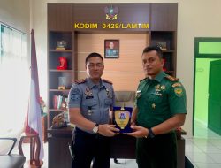 Perkuat Sinergitas, Rutan Sukadana Laksanakan Sambang ke Kodim 0429/Lamtim