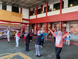 Senam Rutin Rutan Kotabumi Jaga Kebugaran Warga Binaan dan Pegawai