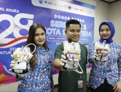 HUT XL Axiata ke-28, Karyawan XL Axiata Gelar Donor Darah di Lima Kota Sumatera