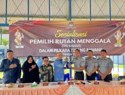 Karutan Kelas IIB Menggala Pimpin Sosialisasi Pemilih Pada Pilkada Bersama KPU Kabupaten Tulang Bawang
