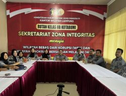 Rutan Kotabumi Ikuti Arahan Menteri dan Wakil Menteri Imigrasi dan Pemasyarakatan