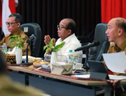 Pj. Gubernur Lampung Pimpin Rapat Persiapan Asistensi Evaluasi Kinerja Semester Pertama