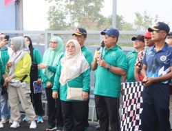 Lepas Peserta Jalan Sehat, Ini Pesan Pj. Gubernur Lampung Saat Peringati Hari Perhubungan Nasional