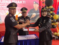 Disaksikan Kadivmin Kemenkumham Lampung, Purna Bakti dan Pisah Sambut Kalapas Perempuan Bandar Lampung Berlangsung Khidmat