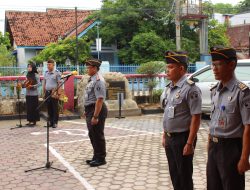 Teguhkan Kedisiplinan, Rutan Kotabumi Laksanakan Apel Pagi Rutin Pegawai