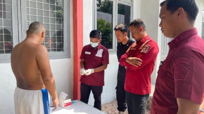 Lapas Kelas IIA Kalianda Gelar Skrining HIV dan SIFILIS Bagi Tahanan Baru