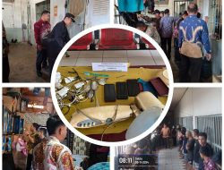 Lapas Kelas I Palembang Lakukan Penggeledahan Blok Hunian dan Tes Urine Warga Binaan