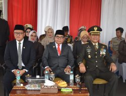Danrem 043/Gatam Bersama Forkopimda Provinsi Lampung Ikuti Upacara Peringati Hari Pahlawan Ke-79
