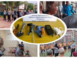 Untuk Menjaga Kondusifitas, Lapas Palembang Lakukan Razia Kamar Hunian Warga Binaan