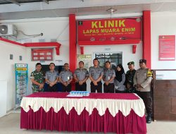 Bersinar, Lapas Muara Enim Rutin Gelar Razia Blok Hunian dan Tes Urine Bersama APH
