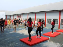 Jaga Kebugaran Tubuh, Rutan Kotabumi Gelar Senam Jumat Sehat Untuk Warga Binaan