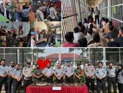Lapas Kelas I Palembang Bersama APH Lakukan Penggeledahan Blok Hunian Warga Binaan