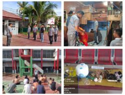 Sita Barang-Barang Terlarang, Lapas Palembang Lakukan Penggeledagan Kamar Hunian Warga Binaan