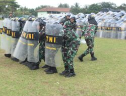 TNI-Polri Wilayah Lampung Lakukan Latihan Bersama Anti Huru-Hara