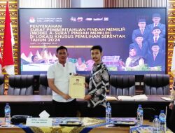 Rutan Sukadana Terima Surat Pindah Memilih untuk Pemilihan Serentak 2024