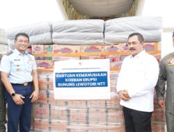 Kementerian Imigrasi dan Pemasyarakatan Kirim Bantuan Kemanusiaan Untuk Korban Erupsi Gunung Lewotobi di NTT