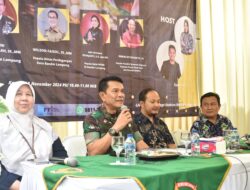Danrem 043/Gatam Ikuti Dialog Interaktif Radio Pasar RRI di Pasar Koga