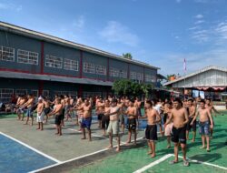 Menuju Hidup Sehat, Rutan Sukadana Gelar Senam Pagi bagi Warga Binaann