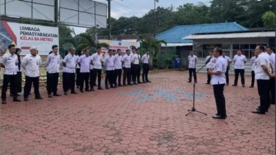 Kadivpas Kusnali Pimpin Apel Sore di Lapas Metro, Ini Pesan Pentingnya