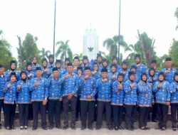 PNS Unit TNI Lampung Ikuti Upacara dan Ziarah Rombongan Peringati HUT Korpri Ke-53