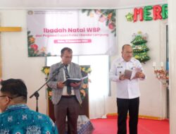 Penuh Damai dan Sukacita, Lapas Kelas I Bandar Lampung Gelar Perayaan Natal 2024