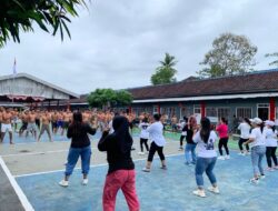 Senam Pagi Bersama, Wujudkan Gaya Hidup Sehat dan Jaga Kebugaran Warga Binaan Rutan Sukadana