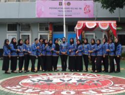 Peringati Hari Ibu, Lapas Kelas I Bandar Lampung Gelar Upacara Pengibaran Bendera