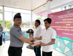 Karunia Kasih Natal, Dua Narapidana Rutan Sukadana Terima Remisi Khusus Natal