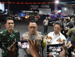 Danrem 043/Gatam Bersama Kapolda dan Forkopimda  Pantau Situasi Malam Pergantian Tahun Baru 2025