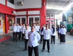 Rutan Kotabumi Ikuti Apel Bersama Awal Tahun 2025 Secara Virtual