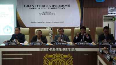 Edison Raih Gelar Doktor ke-9 Program Ilmu Lingkungan Unila