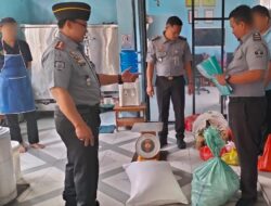 Kontrol Kualitas Pelayanan, Karutan Kotabumi Tinjau Dapur dan Bahan Makanan