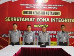 Rutan Kotabumi Ikuti Pelantikan Pejabat Tinggi Pratama Kemenimipas Secara Virtual