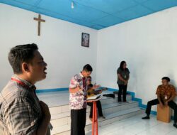 Berikan Bimbingan Spiritual, Warga Binaan Nasrani Rutan Sukadana Ikuti Ibadah Kebaktian
