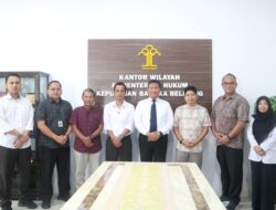 Koordinasi Terkait Paten Tim Poltiteknik Manufaktur Negeri Babel Sambangi Kanwil Kemenkum