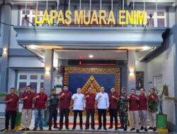 Optimalisasi Pelayanan, Lapas Muara Enim Terima Monev dari Kanwil Ditjenpas Sumsel