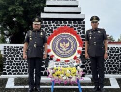 Peringati Hari Bhakti Imigrasi, Karutan Nur Febrianto Berserta Petugas Rutan Pemalang Ikuti Upacara Tabur Bunga