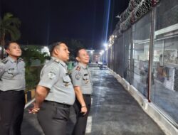Siap Siaga Malam, Kepala Lapas Kotabumi Kontrol Keliling Blok Hunian