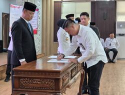 Bersama UPT PAS Se-Kanwil Lampung, Karutan Farizal Antony Tandatangani Perjanjian Kinerja dan Komitmen Bersama Bebas Halinar