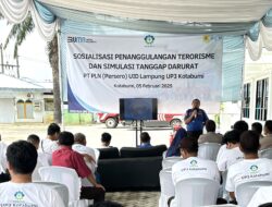 PLN Gandeng Polres dan Dinas Damkarmat Lampung Utara Gelar Sosialiasi Keamanan dan Simulasi Tanggap Darurat