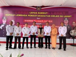 Kalapas Mukhlisin Fardi Hadiri Acara Lepas Sambut Kepala Lapas Lahat