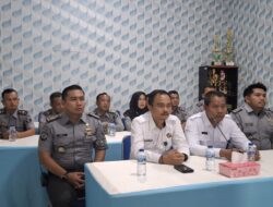 Lapas Muara Enim Ikuti Arahan Dari Dirjenpas Didampingi Kabag Umum dan TU Kanwil Ditjenpas Sumsel Secara Virtual