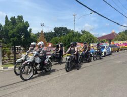 Polresta Bandar Lampung Gelar Patroli Skala Besar Untuk Jaga Kondusifitas Selama Pelantikan Kepala Daerah