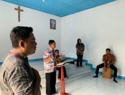 Perkuat Iman, Warga Binaan Nasrani Rutan Sukadana Khidmat Ikuti Ibadah Kebaktian