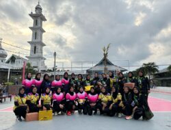 Kunjungan Persahabatan, Lapas Rajabasa Ikuti Sparing Volly Putri Bersama LPP Lampung dan LPP Palembang