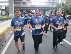 Kakanwil Kemenkum Kaltim Bersama Pimti Pratama Antusias Ikuti Pengayoman Run Untuk Hidup Sehat
